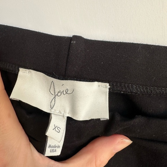 Joie black legging leather stripe pants - Picture 5 of 5